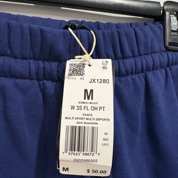 Adidas ESSENTIALS 3-STRIPES OPEN-HEM FLEECE PANTS - Picture 7 of 8